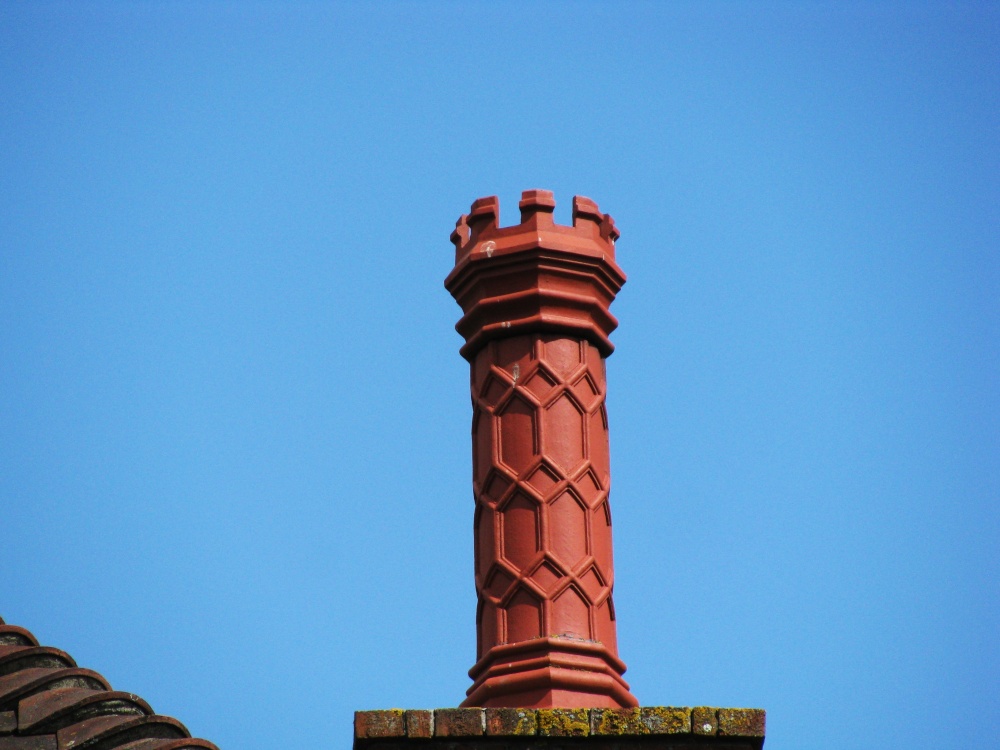 Ornate Chimney on a house in Gorleston