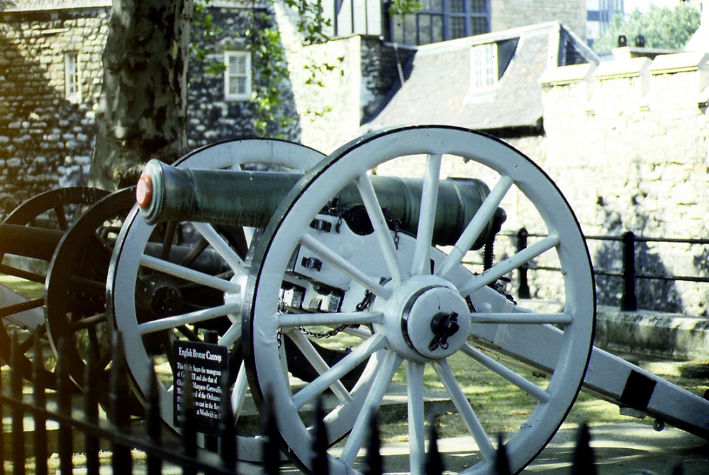 One of the Cannons along the wall.