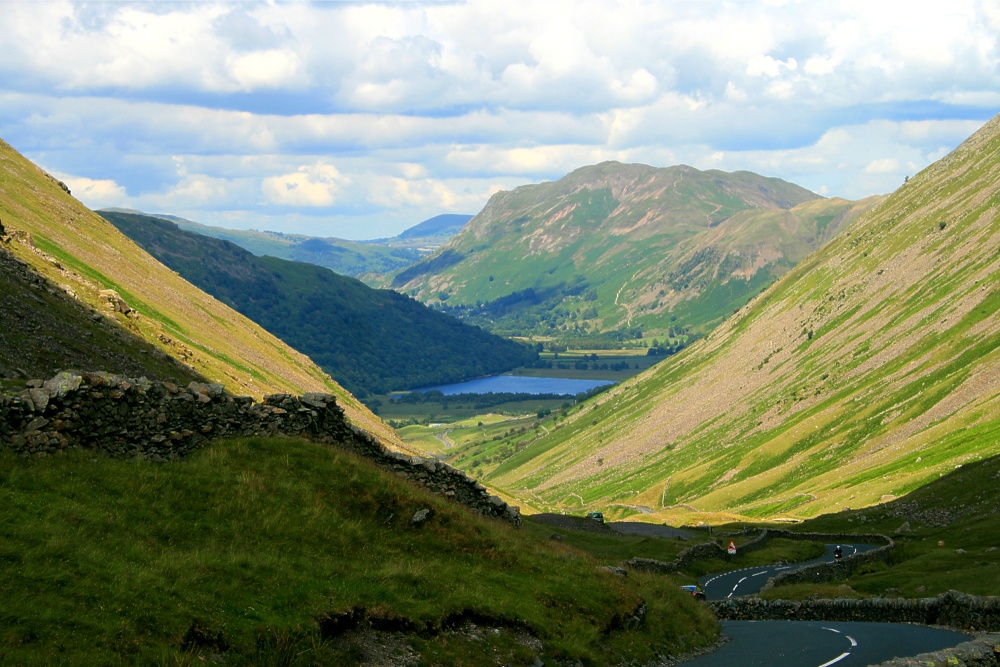 Kirkstone Pass, Cumbria. Brotherswater is in the distance.
