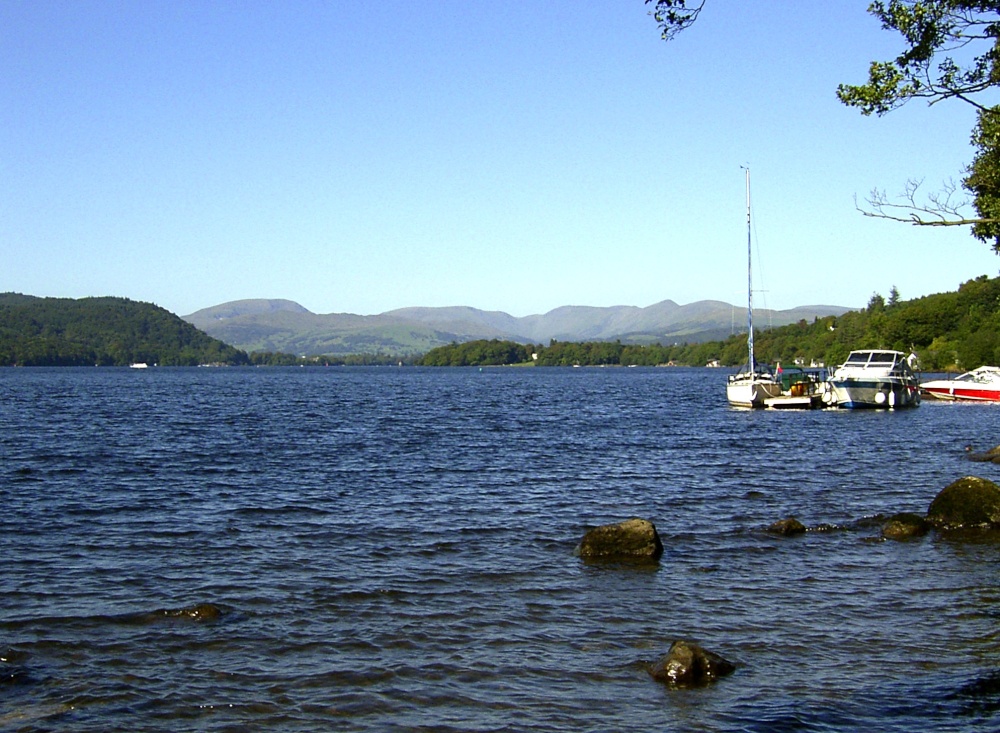 Windermere, looking north on a summer afternoon.