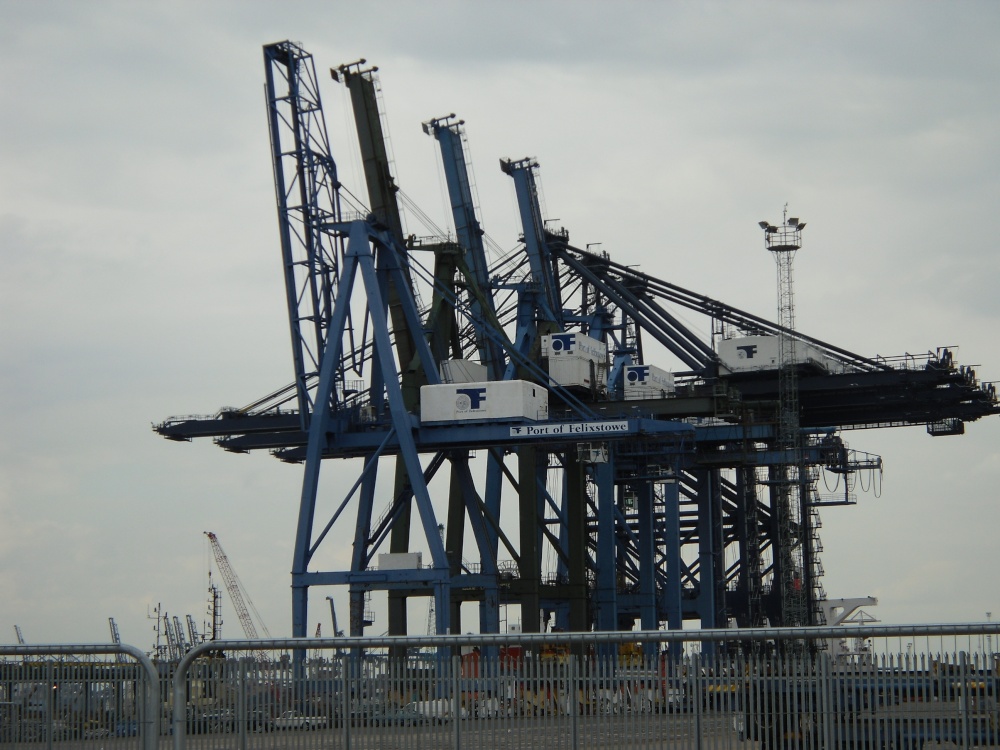 Felixstowe, cranes in the port