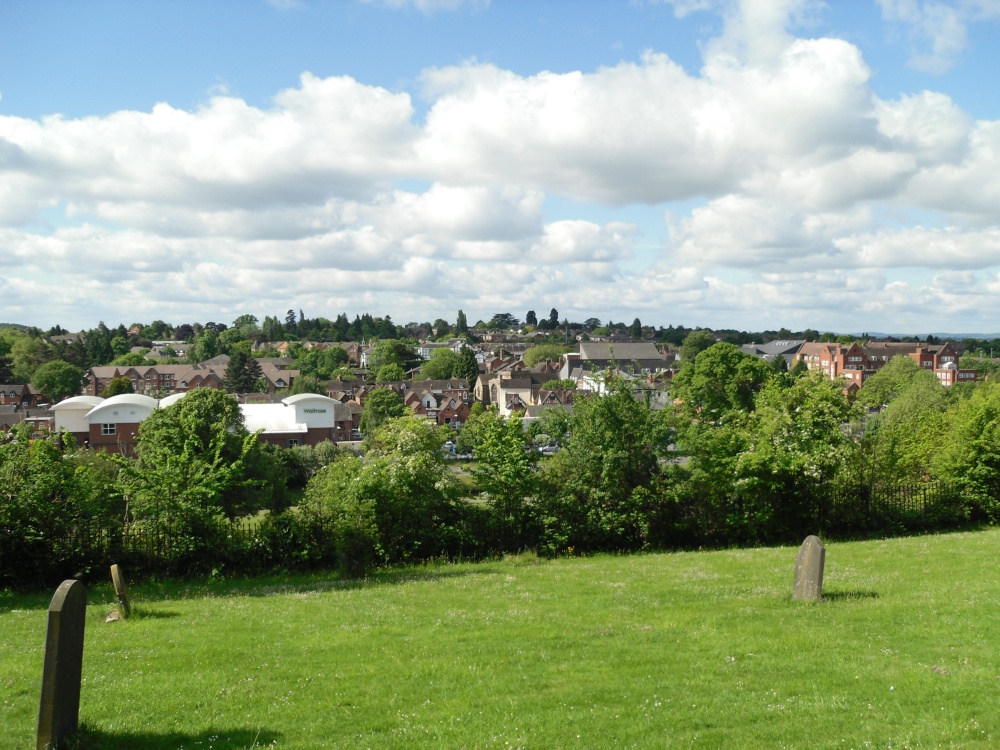 A view on Droitwich from the hill
