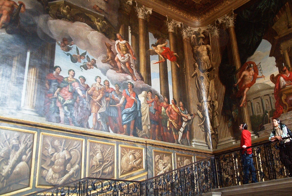 Murals inside the Palace