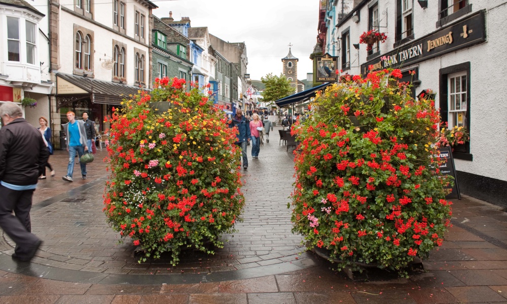 A wet but colourful day in Keswick