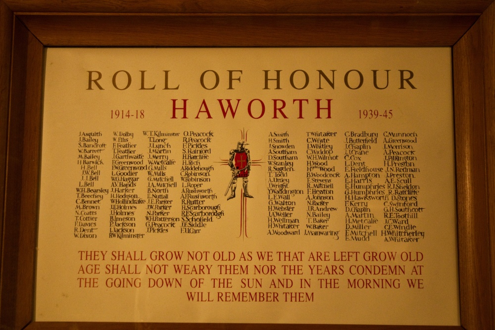Haworth Roll of Honour