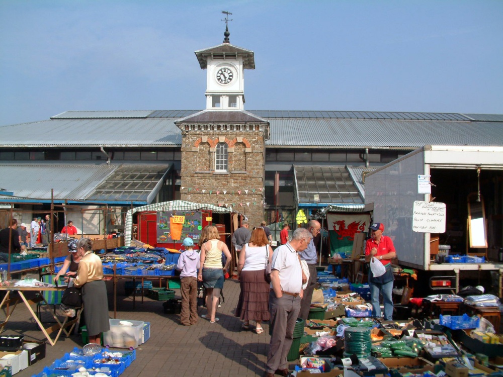 The open air market, Carmarthen