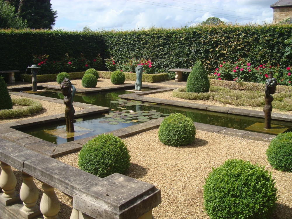 Formal Pond and Knot Garden at Barnsdale