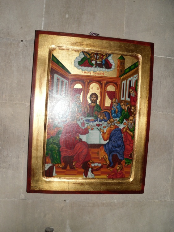 In the Winchester Cathedral: the Icon of the Last Supper