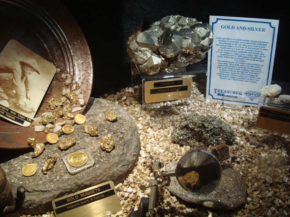 Treasures of the Earth, gold and silver in various forms