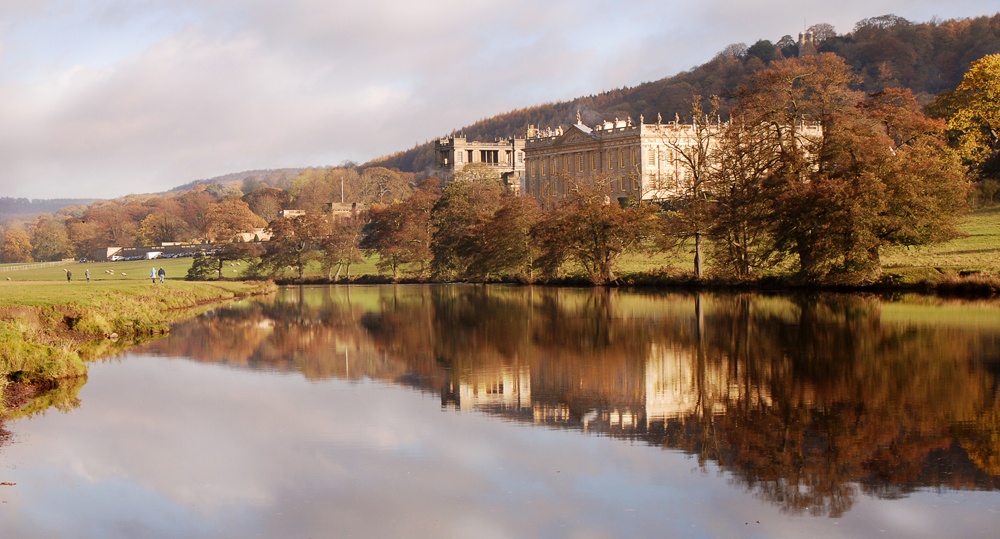 Chatsworth House and River Derwent