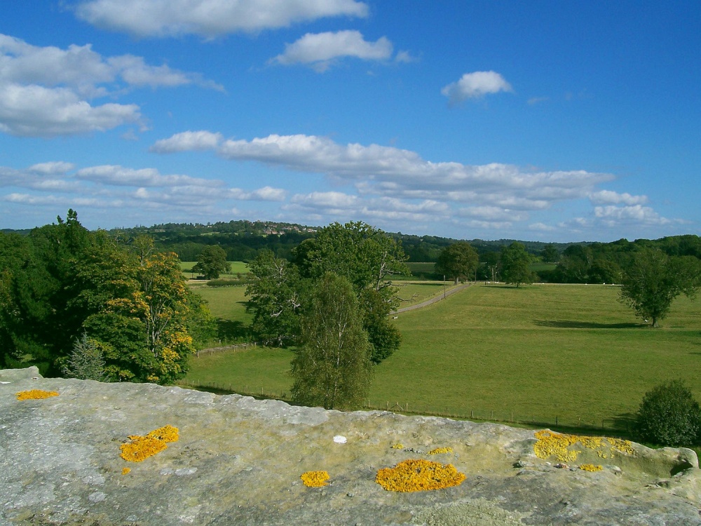 View towards Goudhurst , Kent , from the roof of Finchcocks