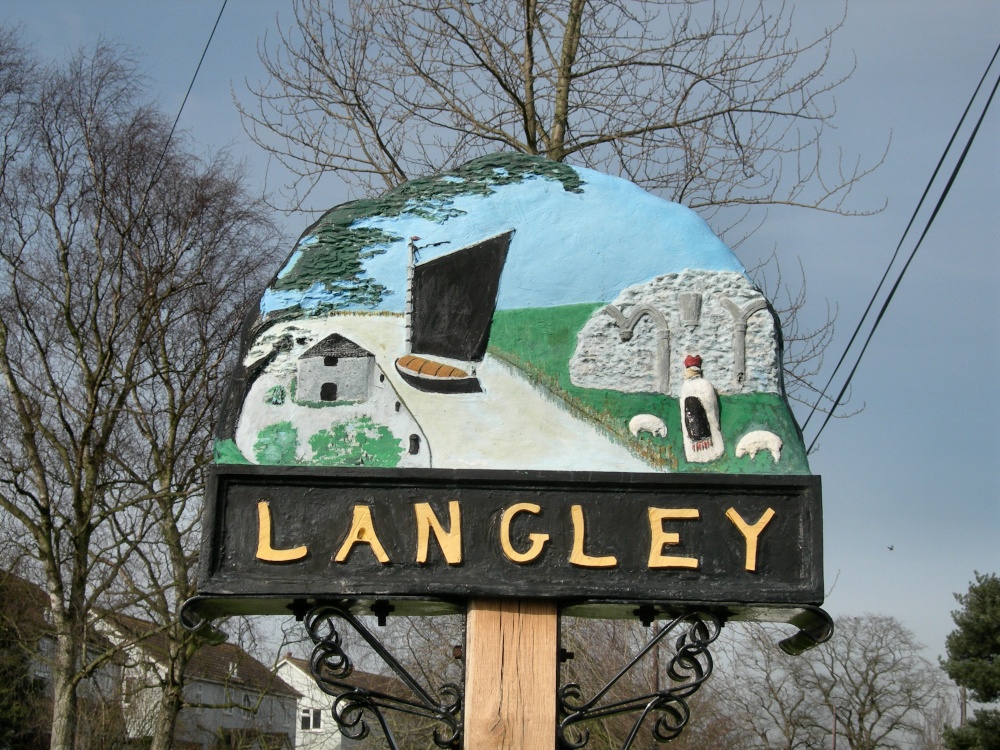 Langley Village Sign