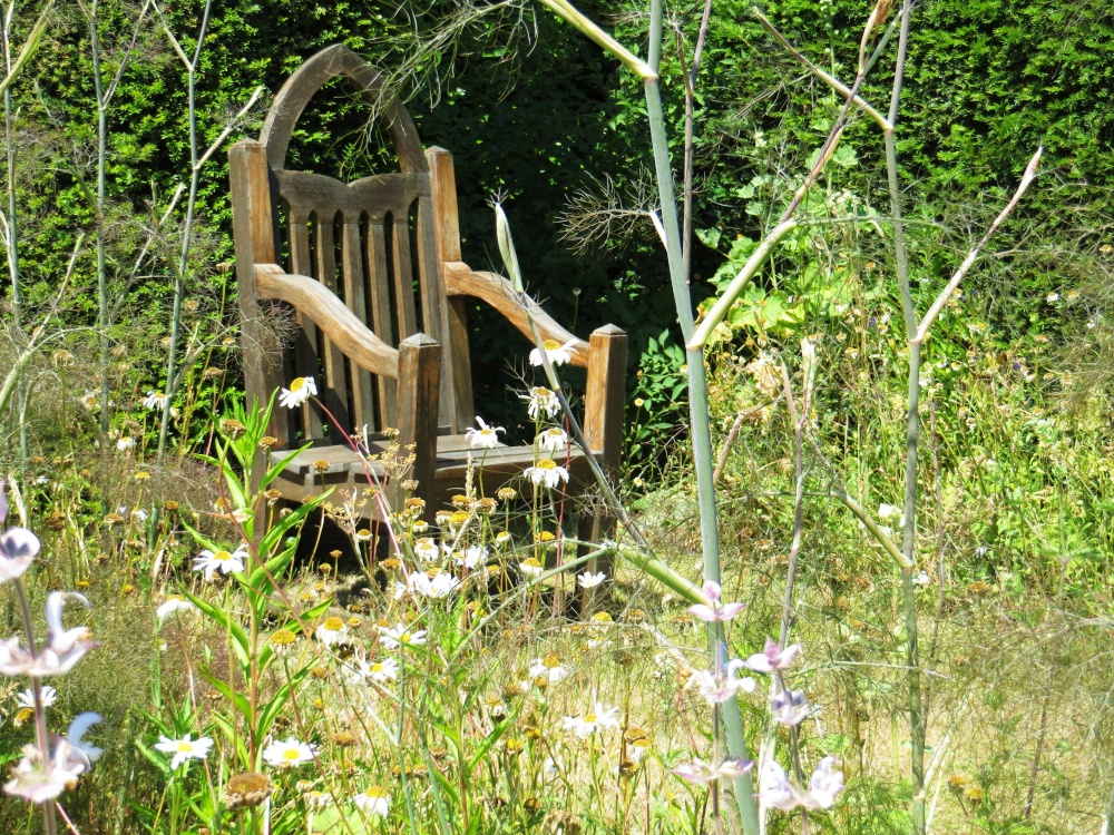 Grandads chair in Raveningham gardens