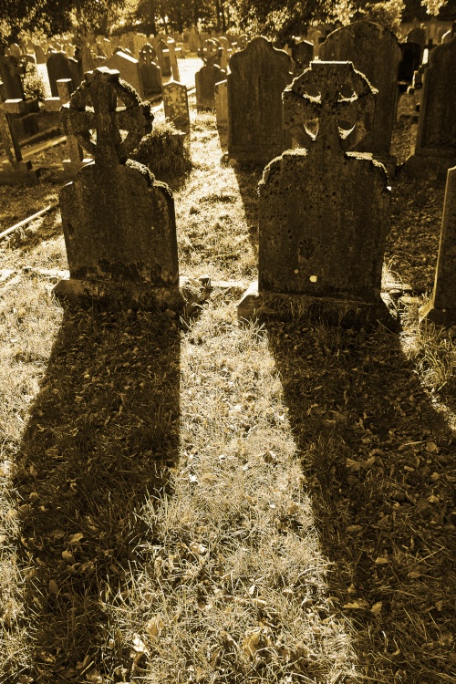St Marys Graveyard shadows
