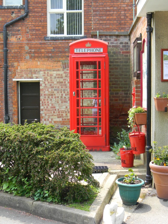 Telephone box at Bletchley Park
