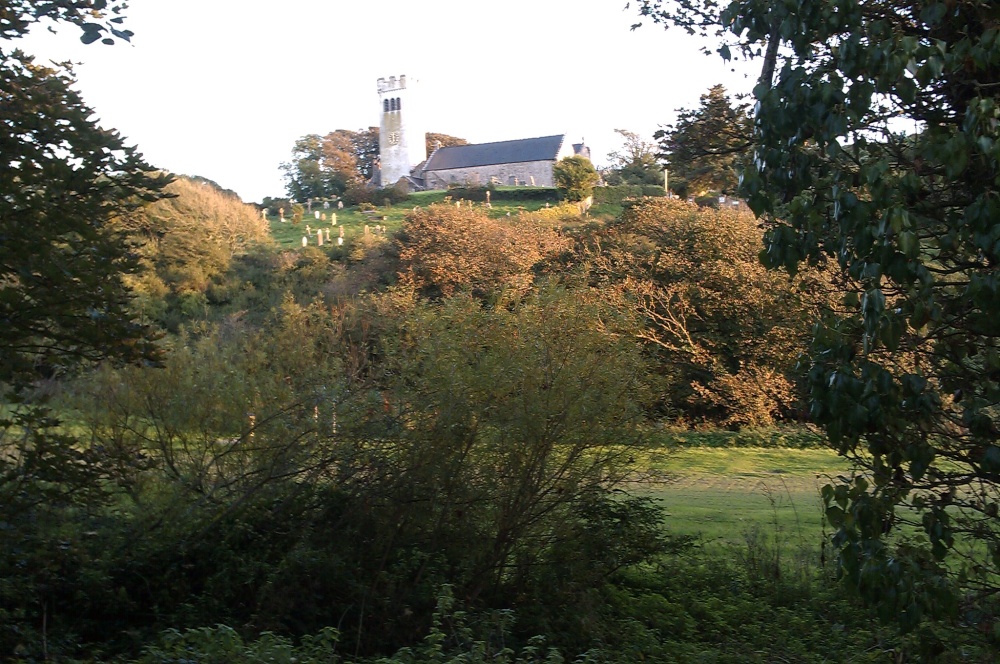 Church on the hill, Manorbier.