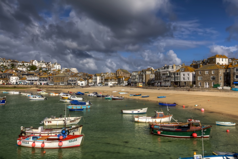 Boats in St Ives Harbour