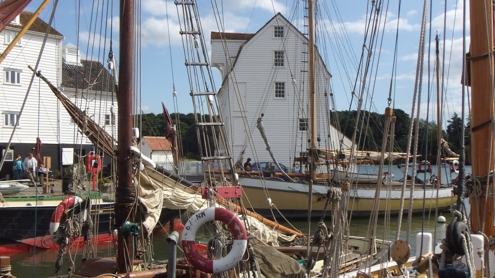 Woodbridge Tide Mill and old sailing boats 14th September 2012