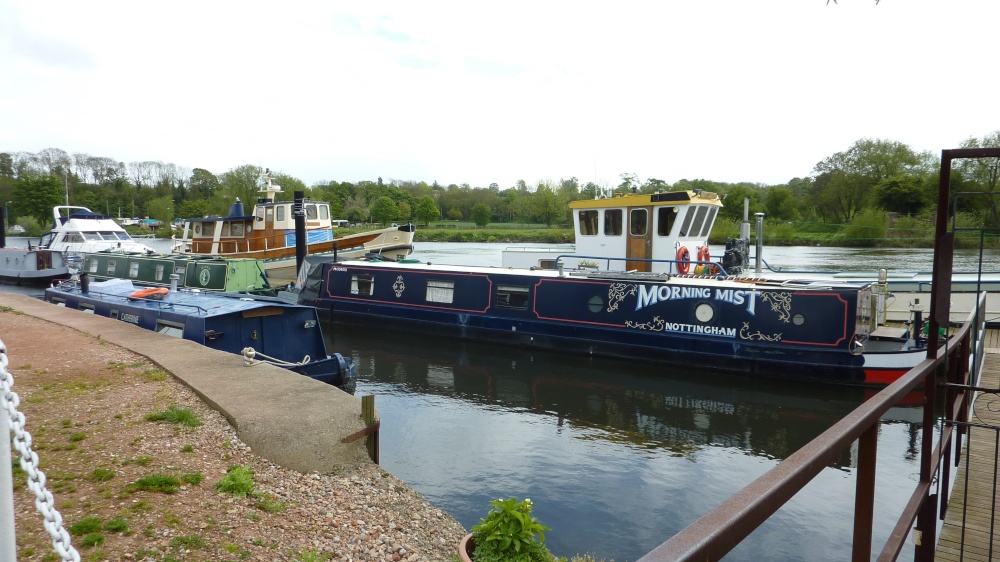 Moored boats at Gunthorpe on Trent, 15th May 2012
