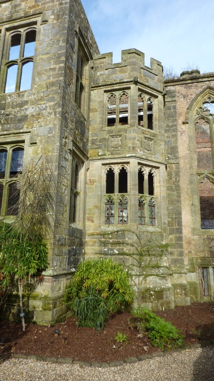 The ruined house, Nymans, 27th February 2015