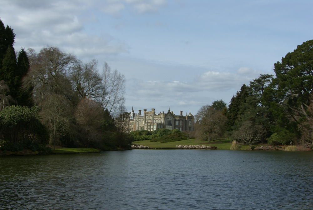Sheffield Park House from across the lake, 27th March 2015