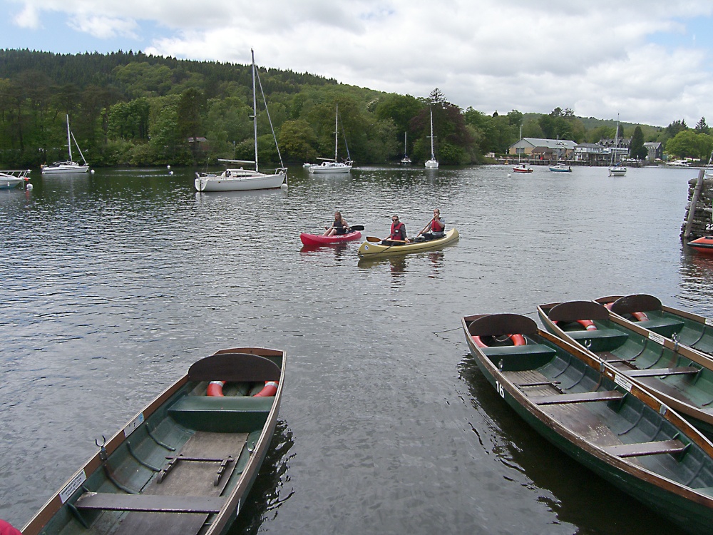 Canooing on Lake Windermere