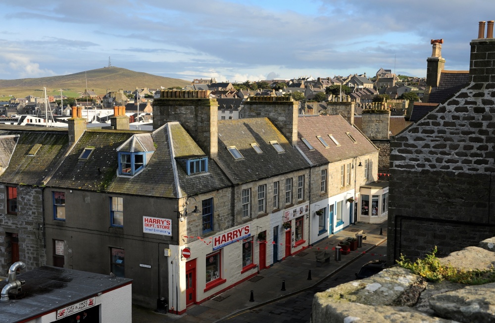 Lerwick roofs from Fort Charlotte