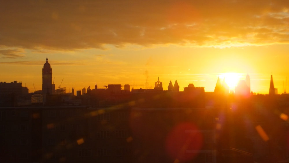 Sunrise over London