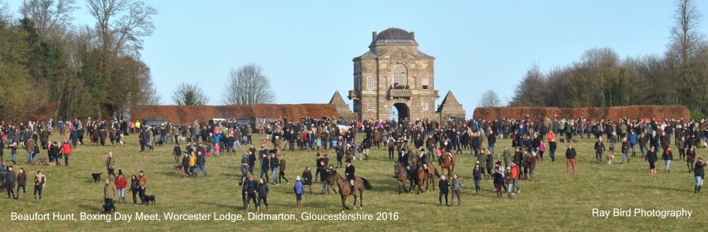 Beaufort Hunt Meet, Worcester Lodge, Didmarton, Gloucestershire 2016