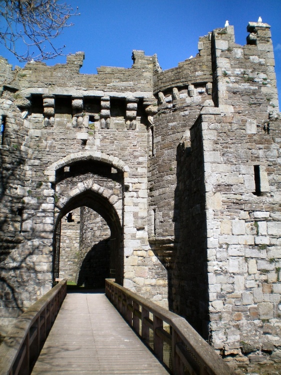 The Main gate Beaumaris Castle, Beaumaris