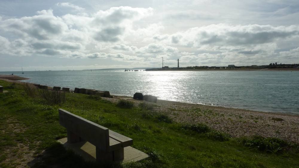View from Hayling Island over the bay, 28th September 2017