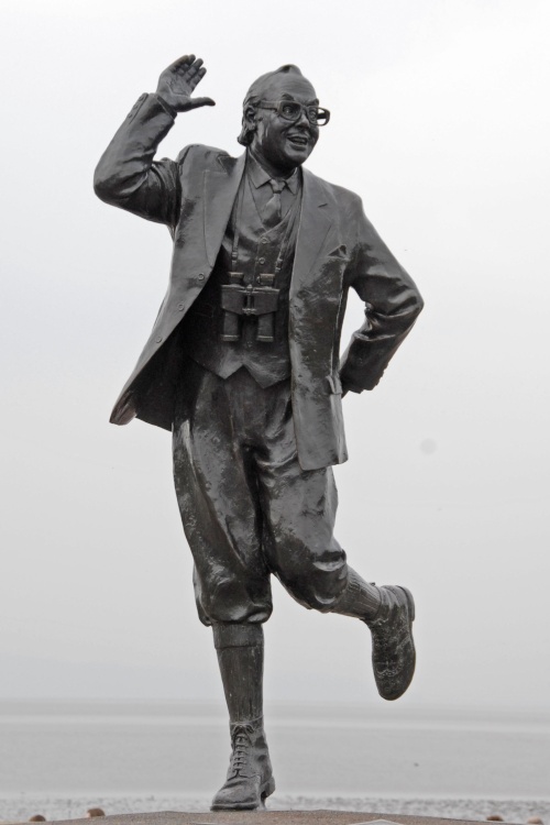 Statue of Eric Morecombe on Morecombe beach