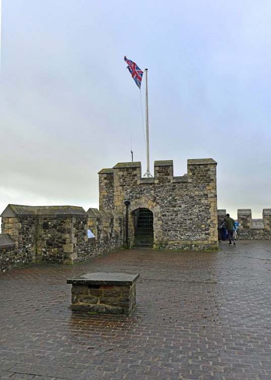 The top of the Great Tower at Dover Castle