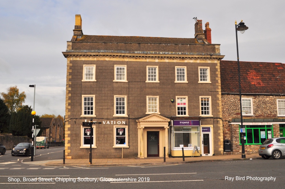 Shops, Broad Street, Chipping Sodbury, Gloucestershire 2019