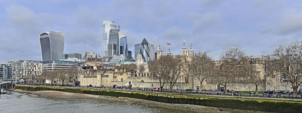 View from Thames Path, London