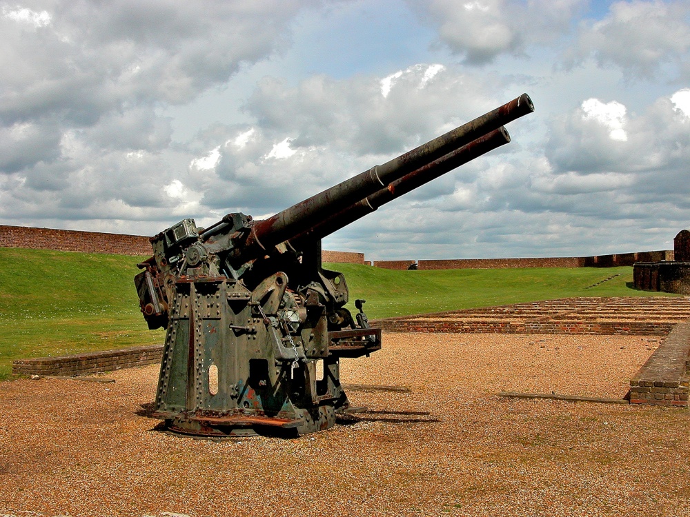 Anti Aircraft Gun at Tilbury Fort