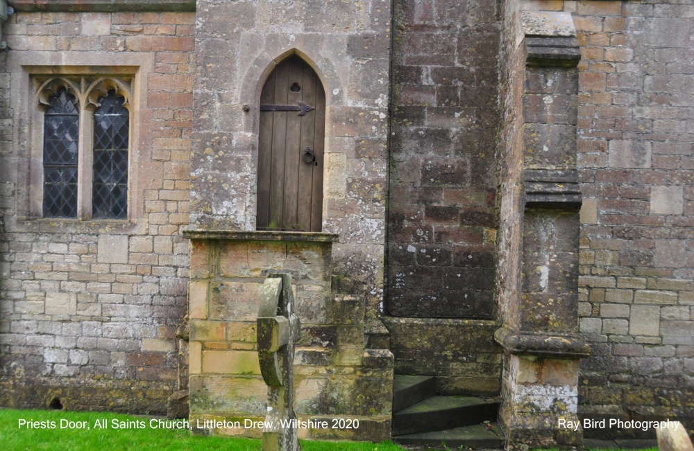 Priests  Door, Church of All Saints, Littleton Drew, Wiltshire 2020