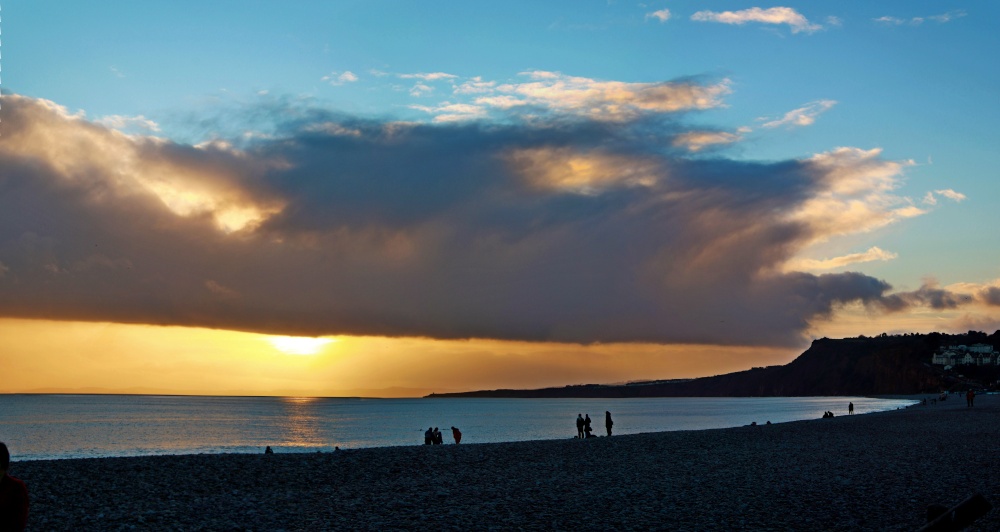One of Budleigh's sunsetting