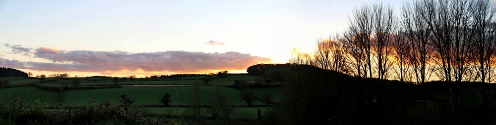 Sundown looking from Yettington Road