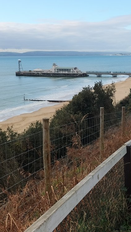 Bournemouth pier from the East Cliff