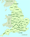 Click for England county map