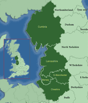 Of uk west map north The North