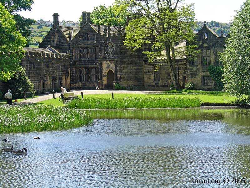 Front view of East Riddlesden Hall, Keighley, West Yorkshire