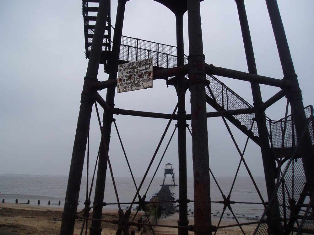 Dovercourt Beach in Essex, on an extremely cold winter day 2006