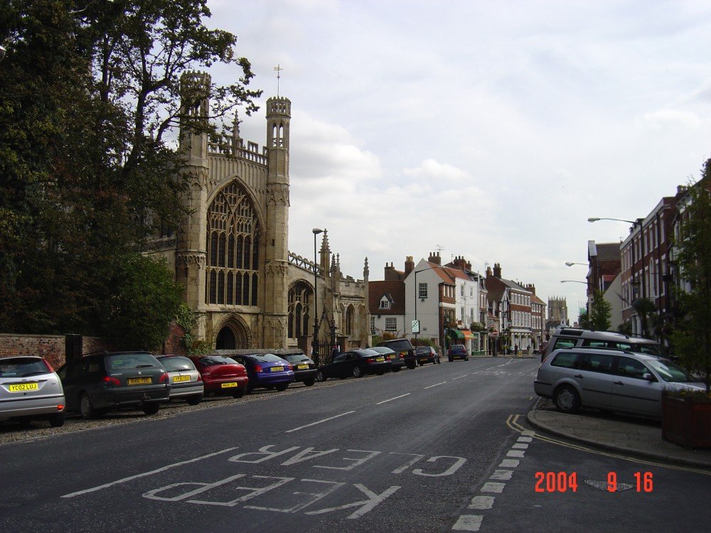 Beverley, East Yorkshire. St Mary's church looking towards the Minster