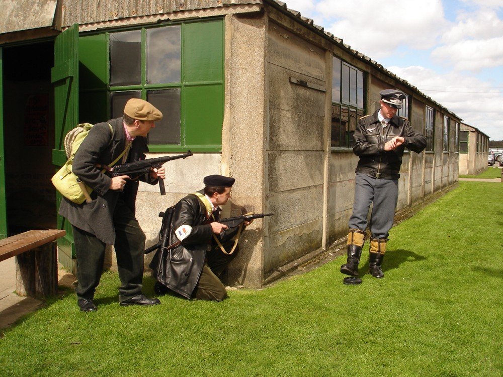 The French Resistance Re-enactment at Eden Camp, Malton, North Yorkshire.