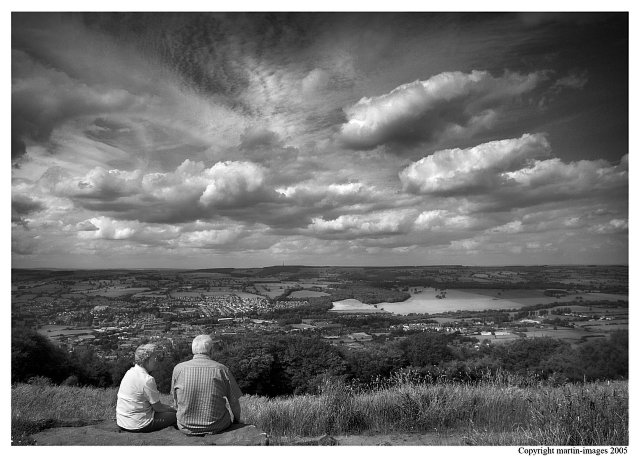 A view to Otley, a time of reflection, West Yorkshire