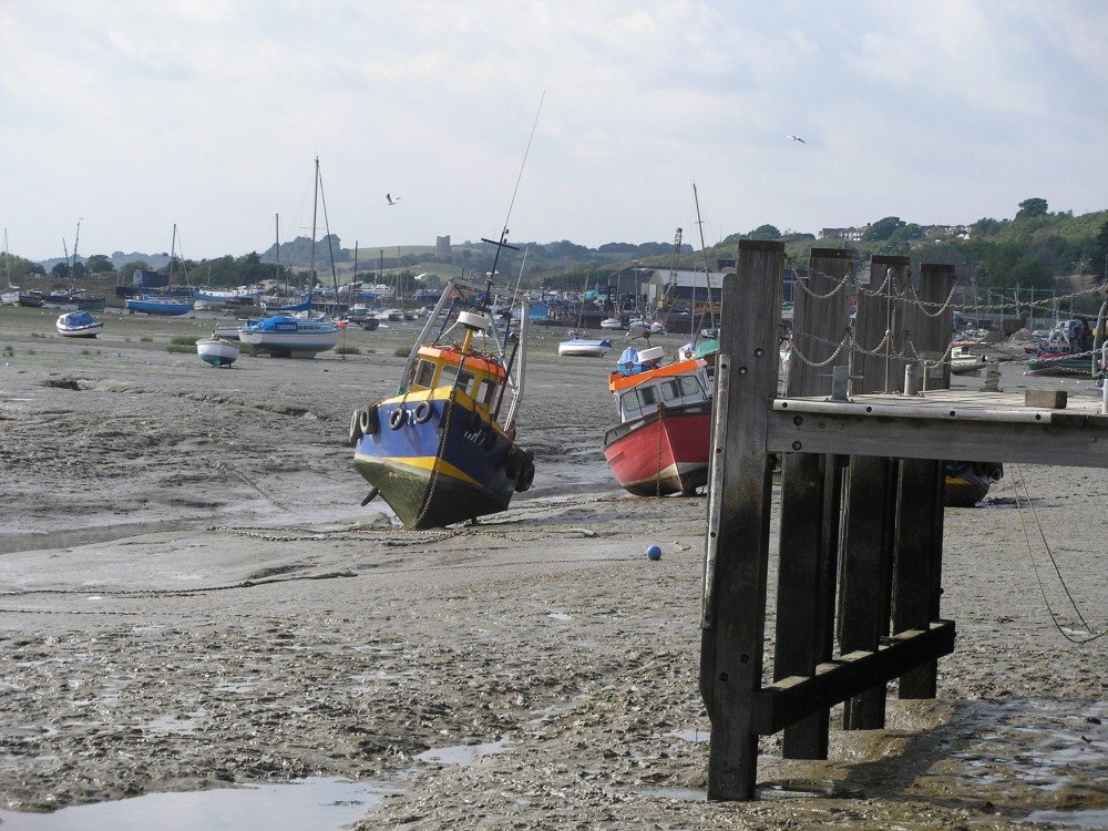 Low tide at Leigh-on-Sea, Essex, in Sept. of 2005
