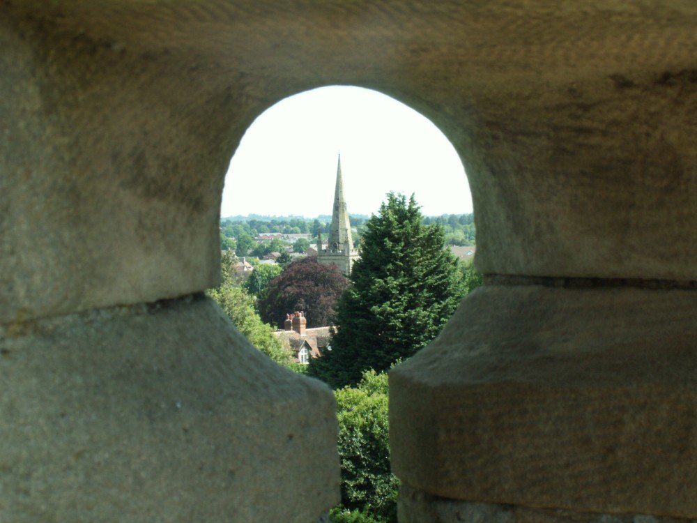 Looking from Warwick Castle, Warwick, Warwickshire