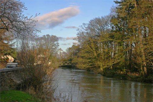 Quorn in Leicestershire. The river Soar